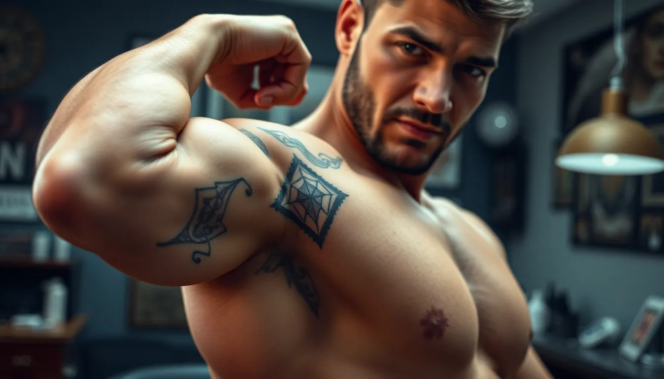 Under Bicep Tattoo for Men: Complete Guide to Placement, Pain & Designs 14 Under Bicep Tattoo for Men: Complete Guide to Placement, Pain & Designs 13