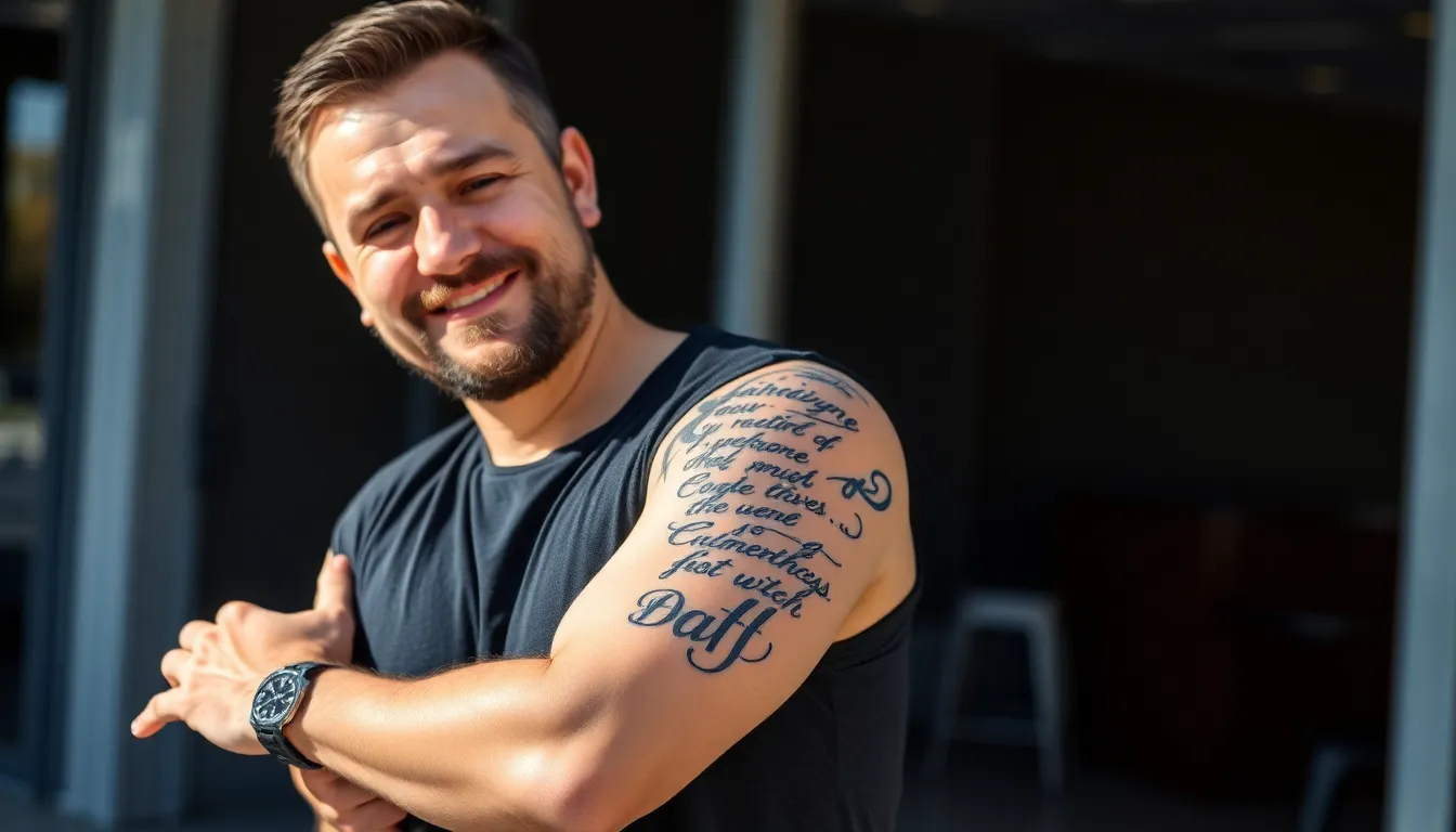 50+ Epic Upper Arm Tattoo Ideas for Men's Half Sleeves (2025 Guide) 14 50+ Epic Upper Arm Tattoo Ideas for Men's Half Sleeves (2025 Guide) 13