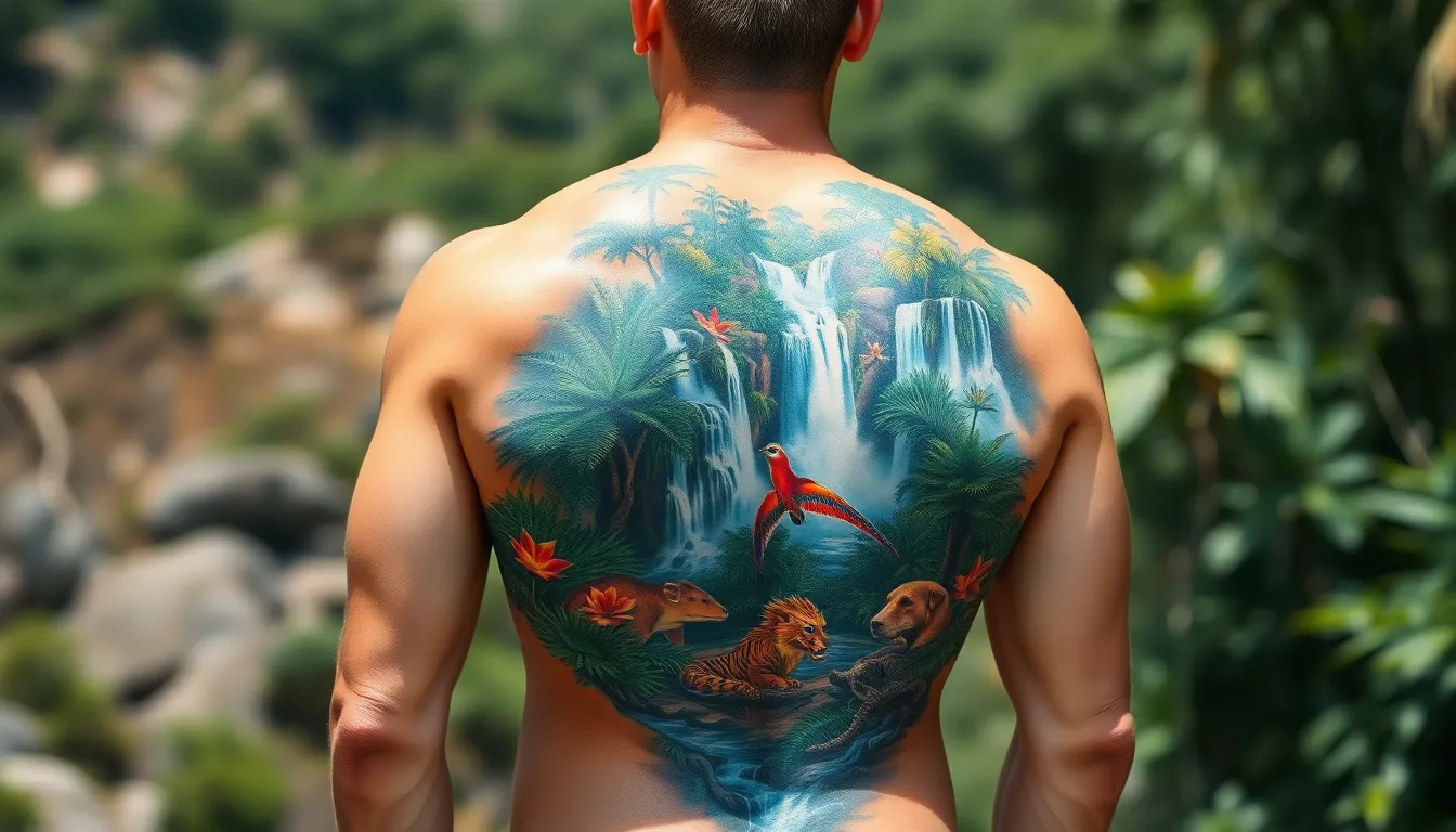 50+ Best Upper Back Tattoo Ideas for Men: From Bold Dragons to Sacred Geometry 14 50+ Best Upper Back Tattoo Ideas for Men: From Bold Dragons to Sacred Geometry 13