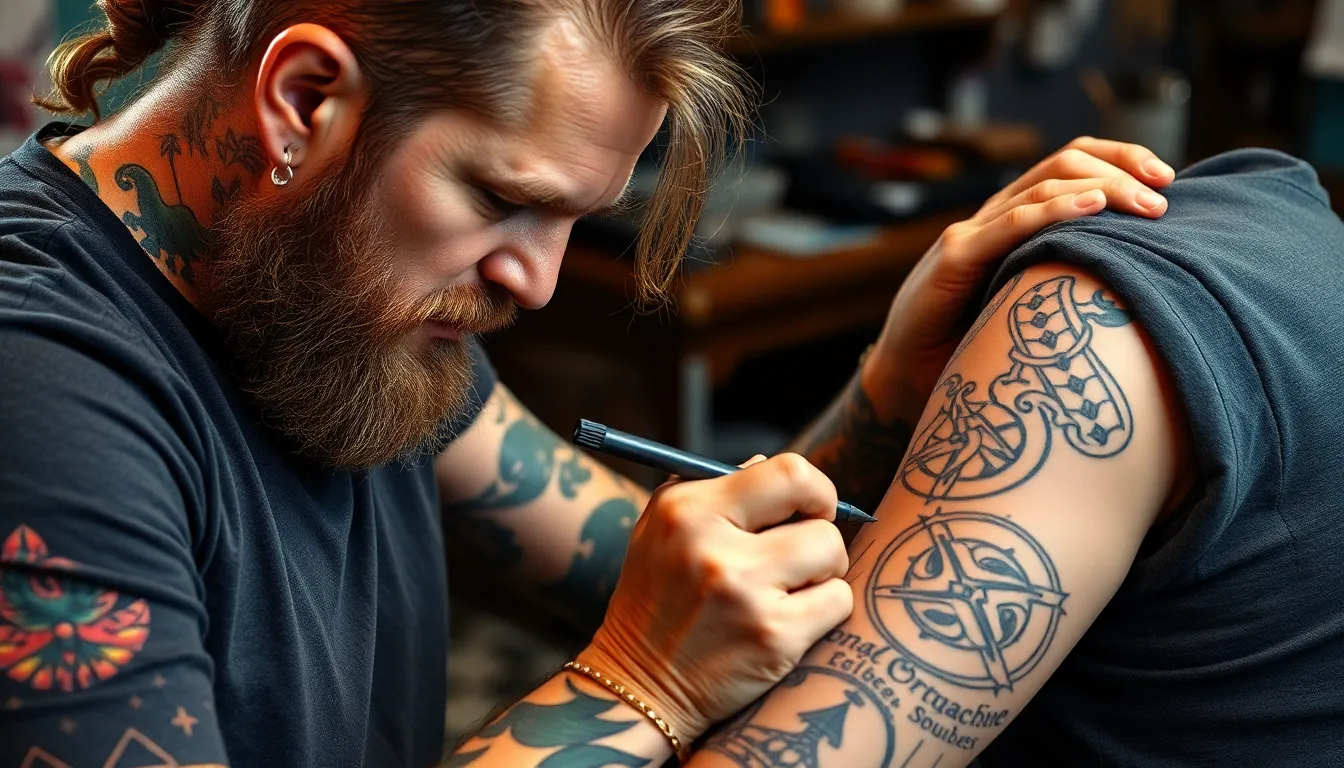 Viking Sleeve Tattoo Ideas for Men: Norse Mythology Designs & Meanings 13