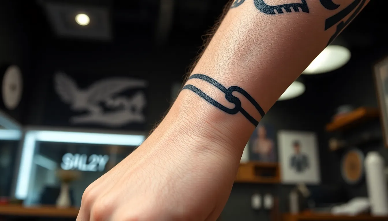 50 Best Wrist Bracelet Tattoo Ideas for Men: Designs, Costs & Pain Guide 14 50 Best Wrist Bracelet Tattoo Ideas for Men: Designs, Costs & Pain Guide 13