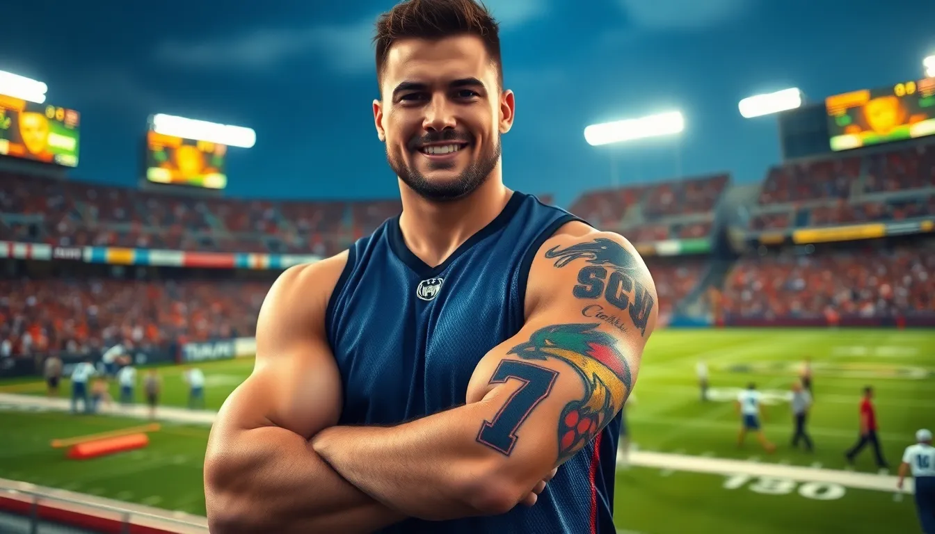 50+ Badass American Football Tattoo Ideas for Men Who Bleed Team Colors 16 50+ Badass American Football Tattoo Ideas for Men Who Bleed Team Colors 15