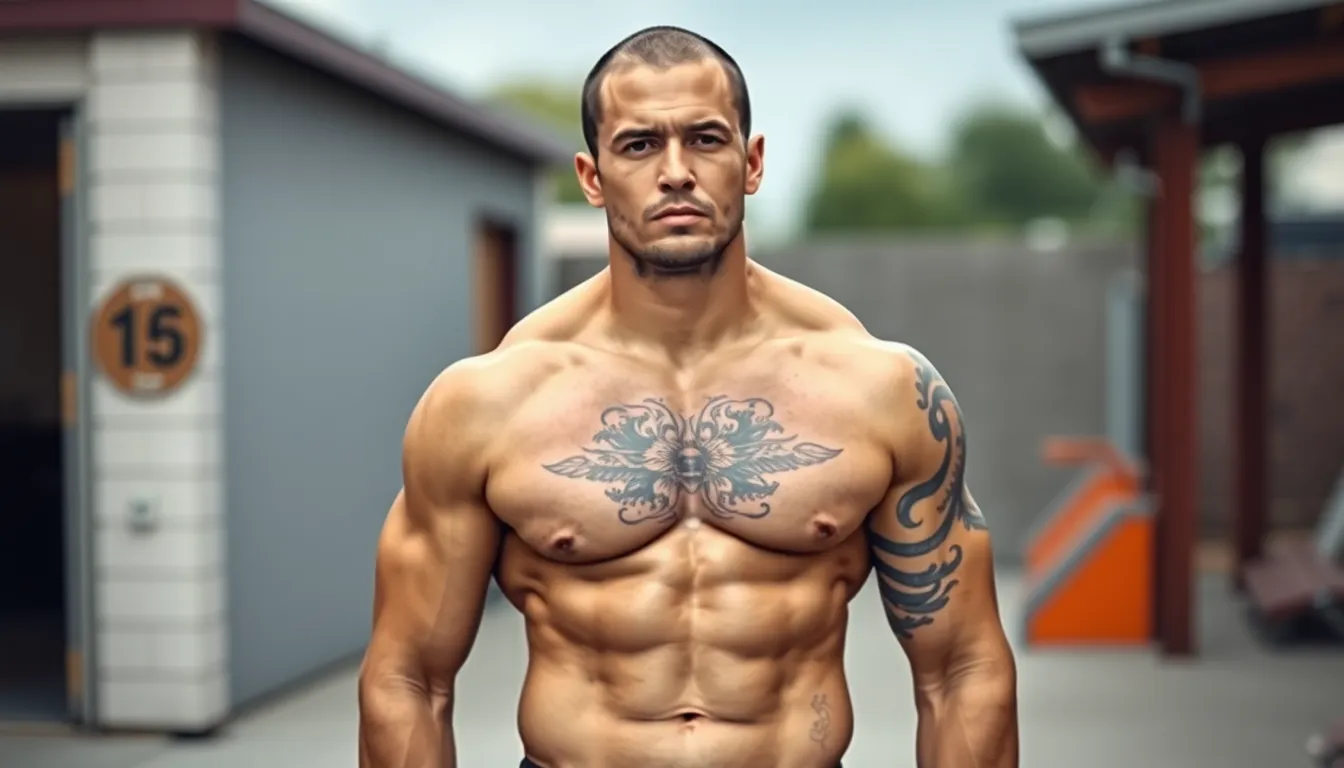 50 Bold Chest Tattoo Ideas for Men: Powerful Words That Make a Statement 16 50 Bold Chest Tattoo Ideas for Men: Powerful Words That Make a Statement 15