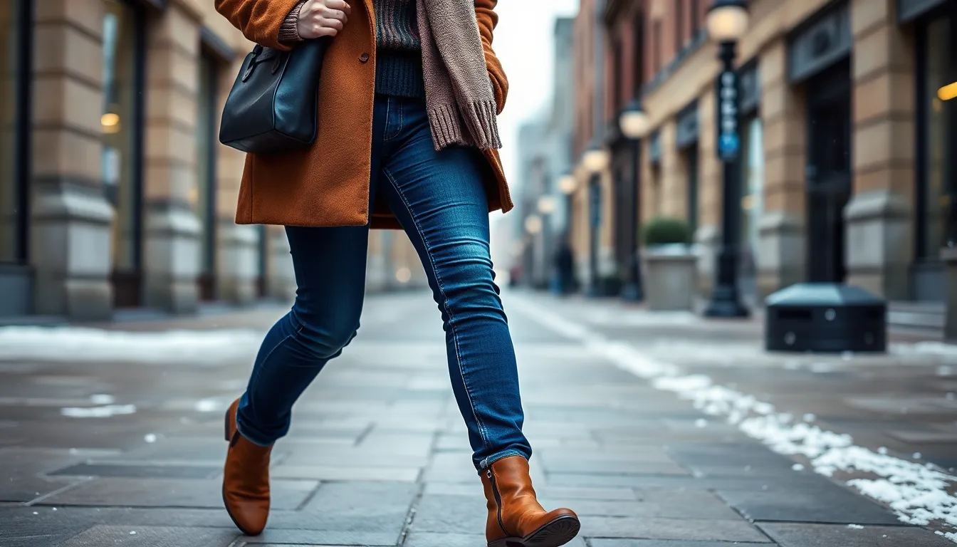 25 Stylish Dark Blue Jeans Winter Outfit Ideas That Actually Look Expensive 16 25 Stylish Dark Blue Jeans Winter Outfit Ideas That Actually Look Expensive 15