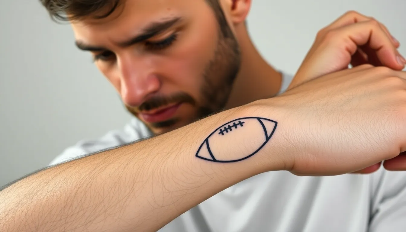 50+ Best Football Tattoo Ideas for Men: Team Logos, Players & Championship Designs 16 50+ Best Football Tattoo Ideas for Men: Team Logos, Players & Championship Designs 15