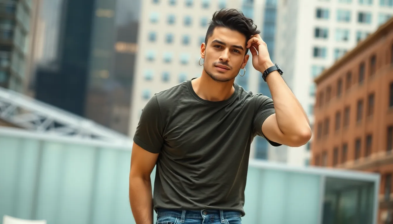 25 Stunning Gold Earrings Designs for Men: From Classic Studs to Bold Drops 16 25 Stunning Gold Earrings Designs for Men: From Classic Studs to Bold Drops 15