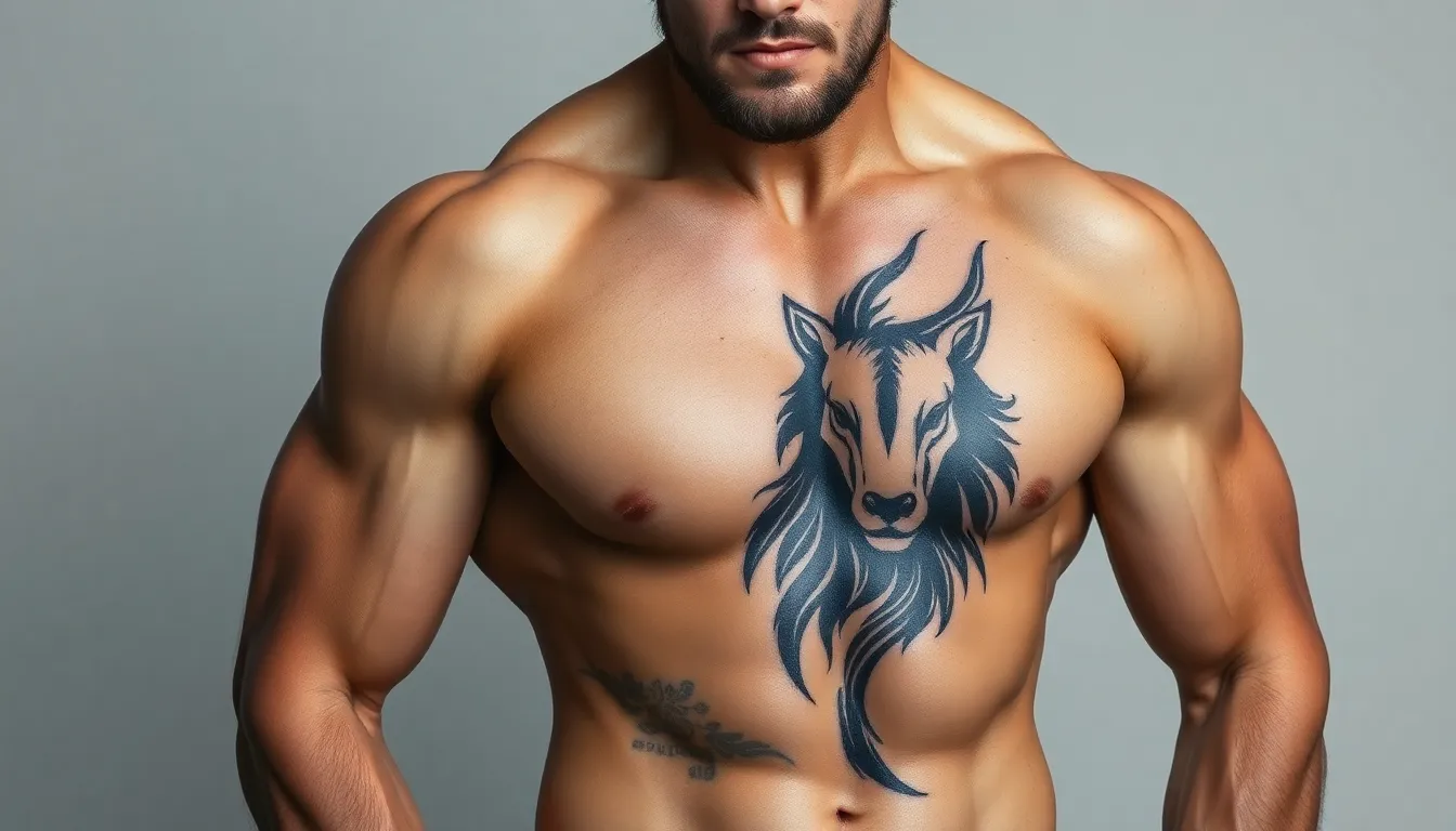 50 Bold Half Chest Tattoo Ideas for Men: Designs That Make a Statement 15