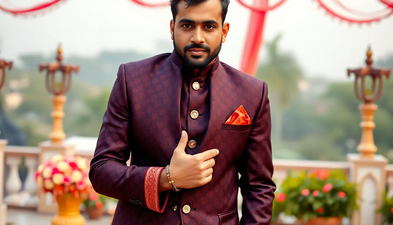 10 Stylish Indo Western Outfits for Men Engagement Ceremonies in 2025 16 10 Stylish Indo Western Outfits for Men Engagement Ceremonies in 2025 15