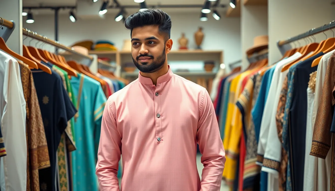 Light Pink Kurta for Men: 5 Stylish Ways to Rock This Trending Ethnic Look 16 Light Pink Kurta for Men: 5 Stylish Ways to Rock This Trending Ethnic Look 15