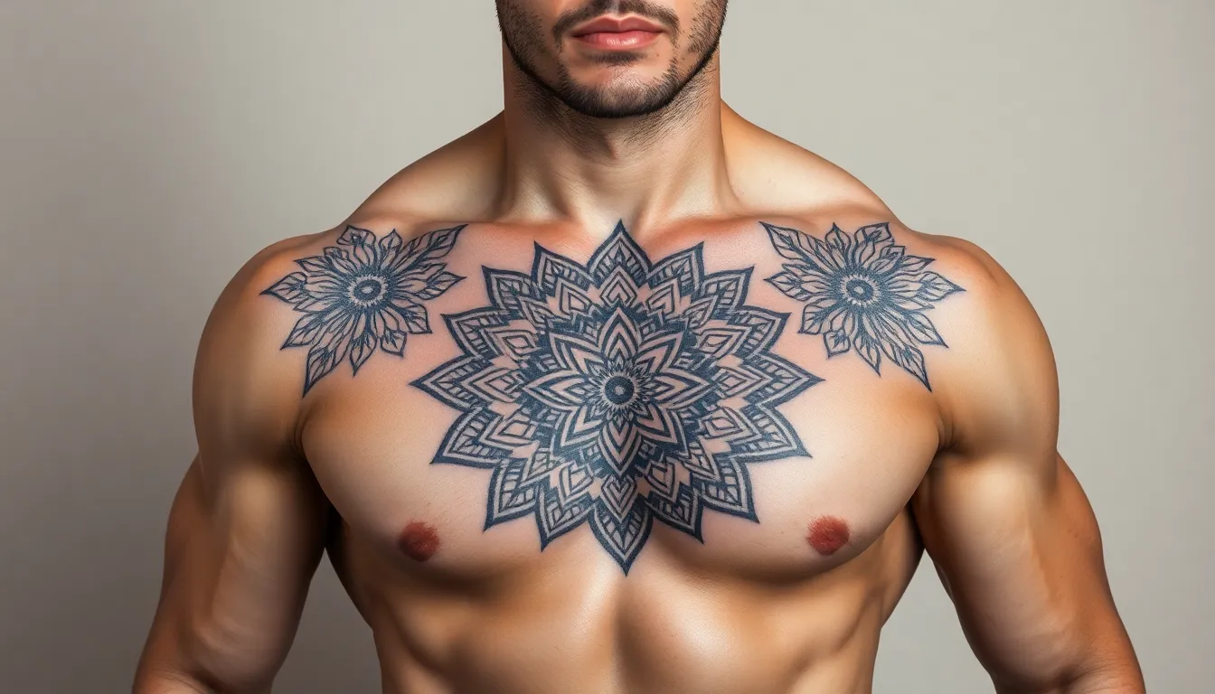 50+ Bold Mandala Tattoo Designs for Men That Command Respect in 2025 15