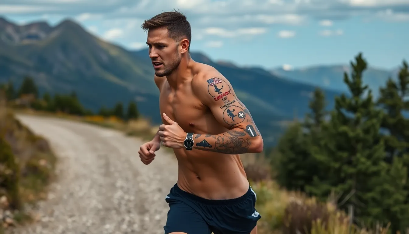 50+ Epic Running Tattoo Ideas for Men: From Marathon Miles to Trail Adventures 16 50+ Epic Running Tattoo Ideas for Men: From Marathon Miles to Trail Adventures 15