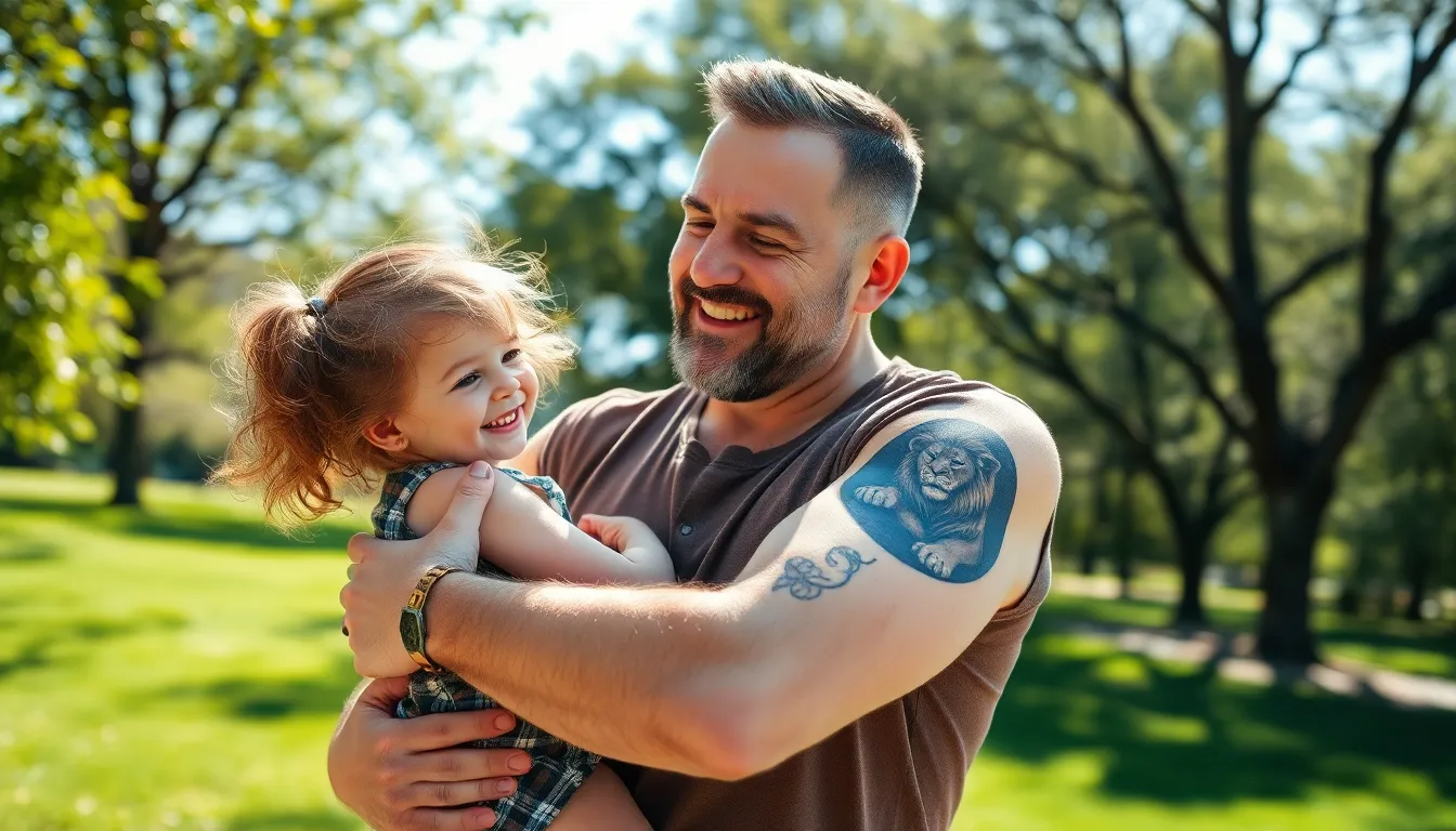 50+ Meaningful Tattoo Ideas for Dads: Best Father-Daughter Tattoo Designs for Men 15