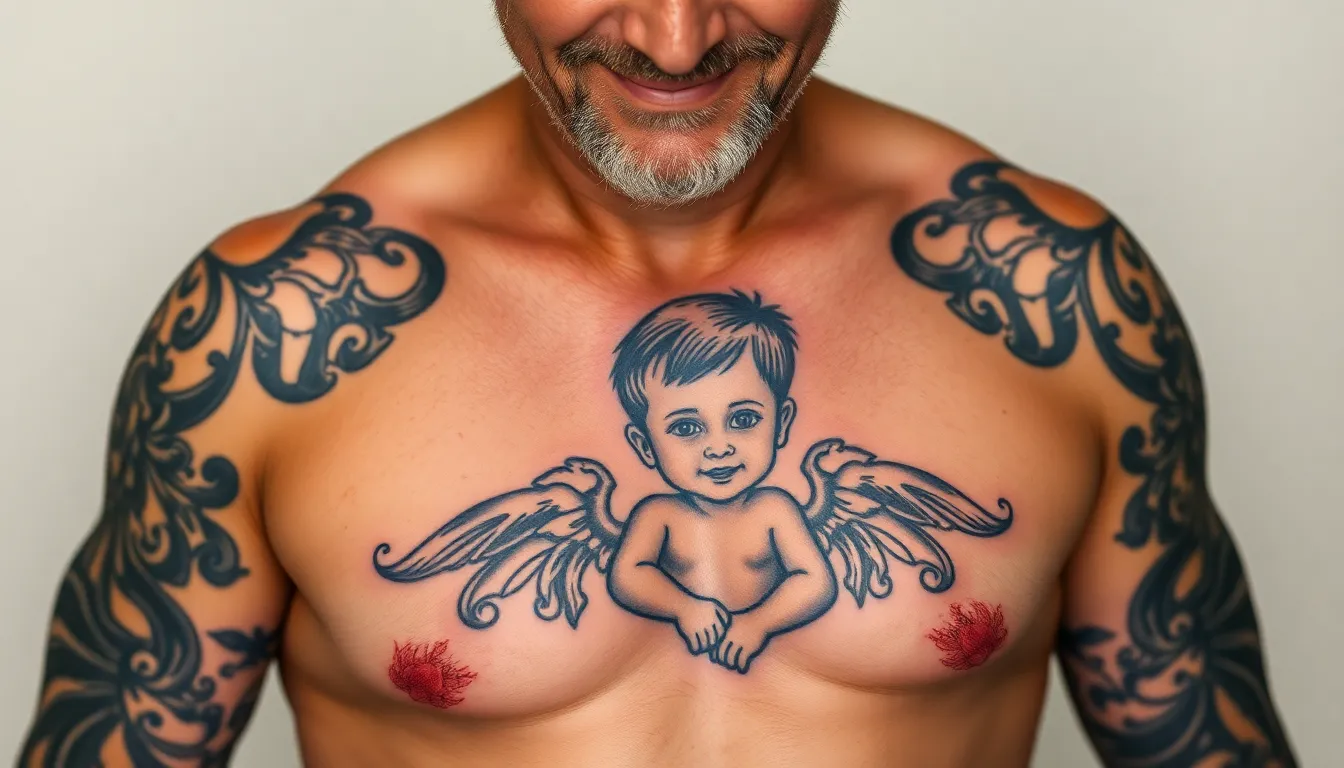 50+ Meaningful Tattoo Ideas for Men to Honor Their Sons (2025 Guide) 15