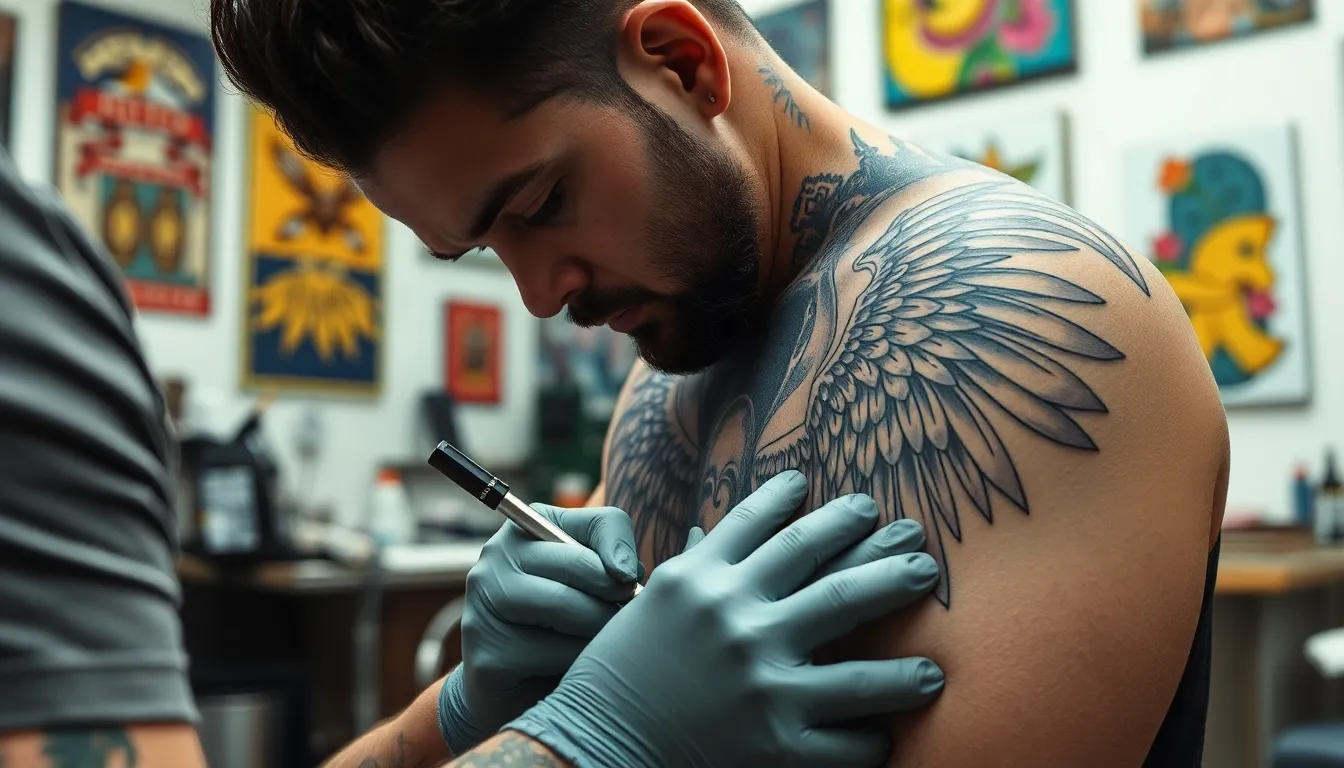 50 Powerful Archangel Michael Tattoo Ideas for Men: Designs That Inspire Protection 18 50 Powerful Archangel Michael Tattoo Ideas for Men: Designs That Inspire Protection 17