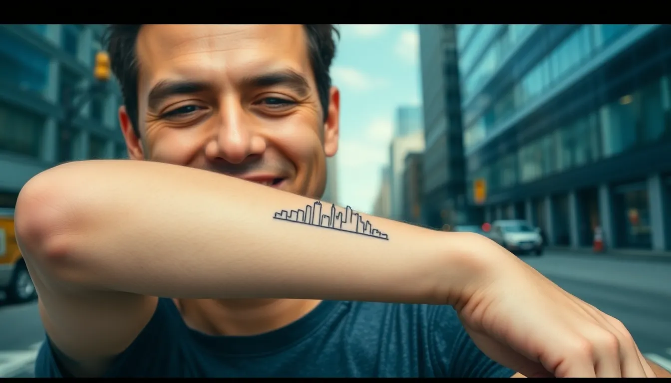 50 Stunning City Tattoo Ideas for Men: Urban Skylines & Street Art Designs 17