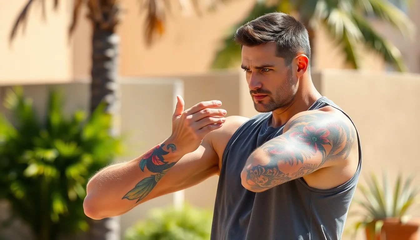 Bold Color Tattoo Ideas for Men's Arms: 50+ Designs That Make a Statement 18 Bold Color Tattoo Ideas for Men's Arms: 50+ Designs That Make a Statement 17