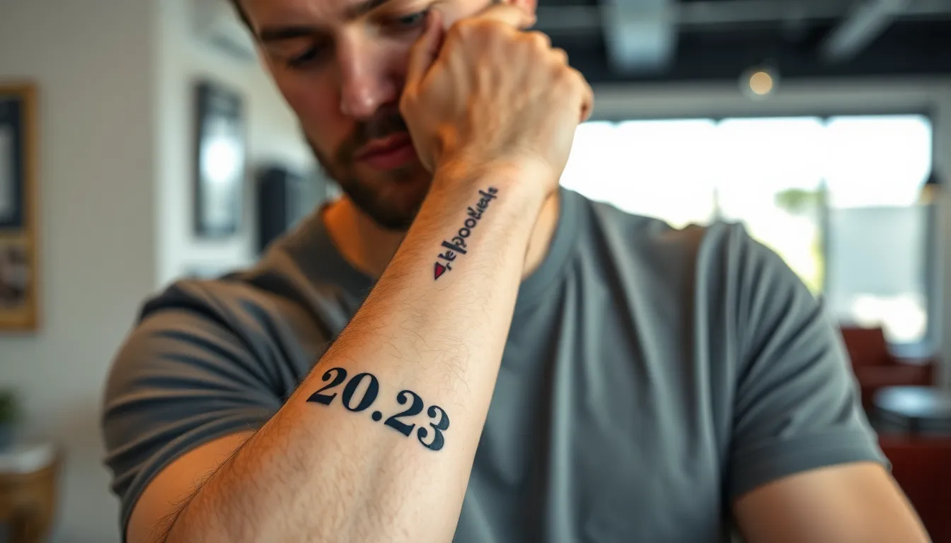 50+ Meaningful Date Tattoo Ideas for Men: Honor Your Most Important Moments 18 50+ Meaningful Date Tattoo Ideas for Men: Honor Your Most Important Moments 17