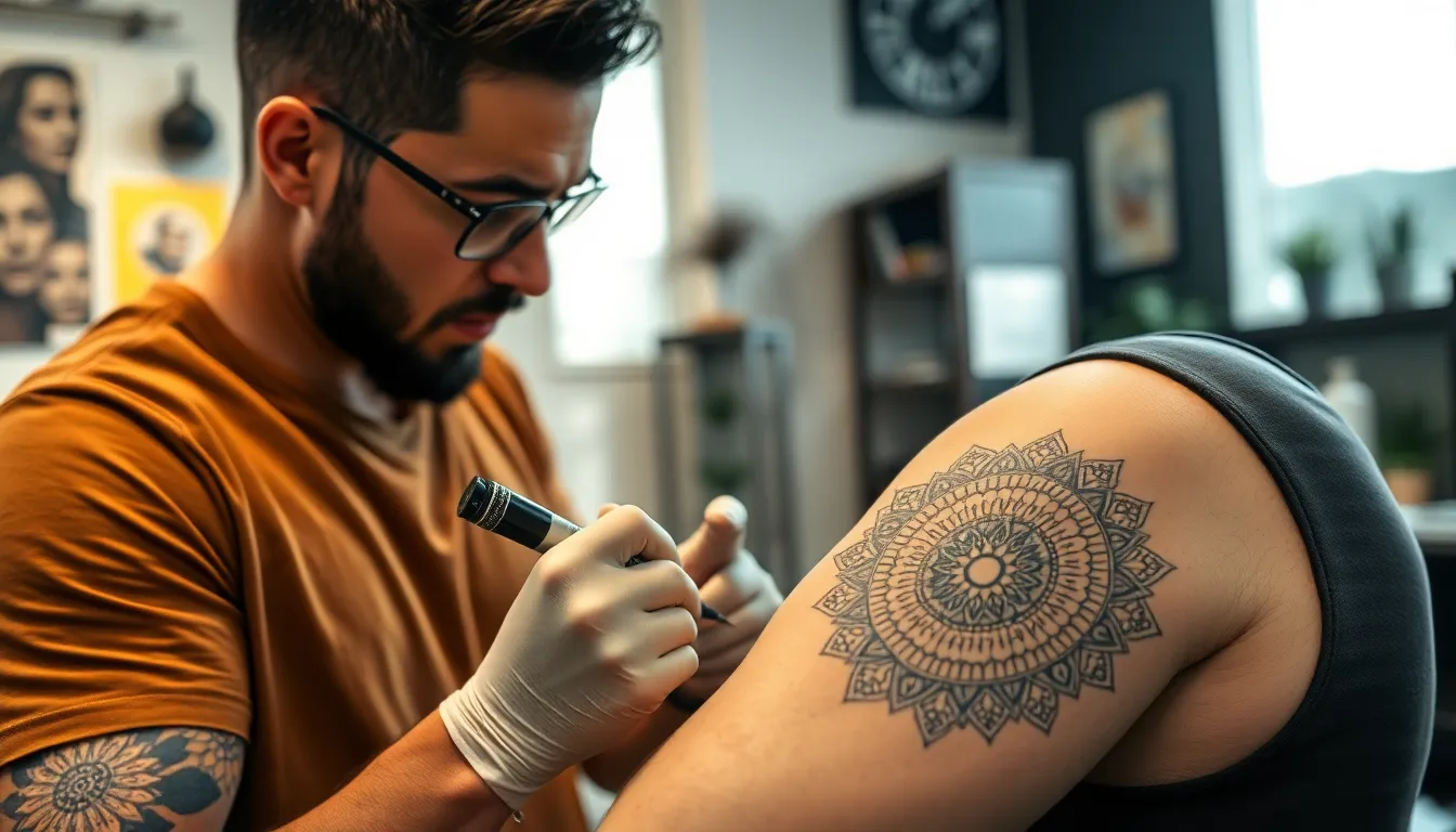 50+ Bold Mandala Tattoo Designs for Men That Command Respect in 2025 17
