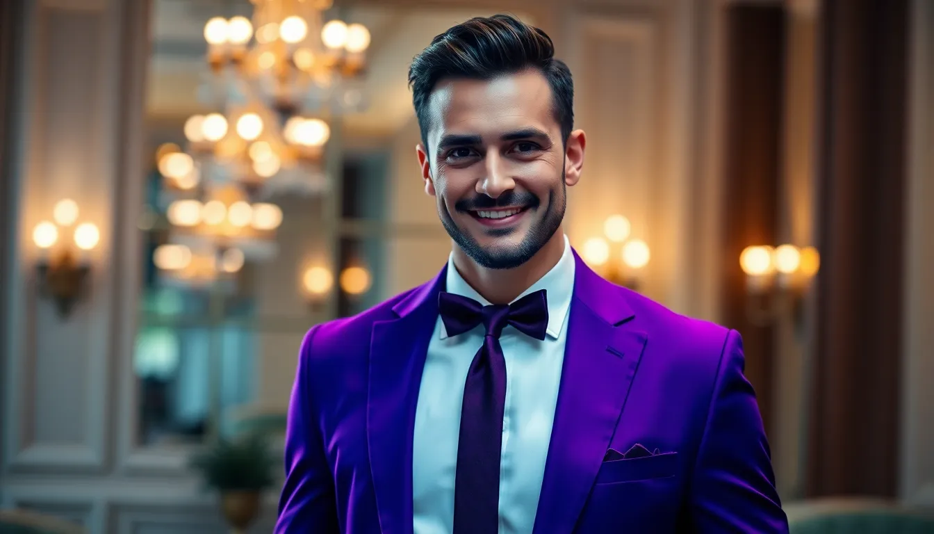 Purple Formal Outfits for Men: Style Guide to Wearing Purple Like a Pro 18 Purple Formal Outfits for Men: Style Guide to Wearing Purple Like a Pro 17