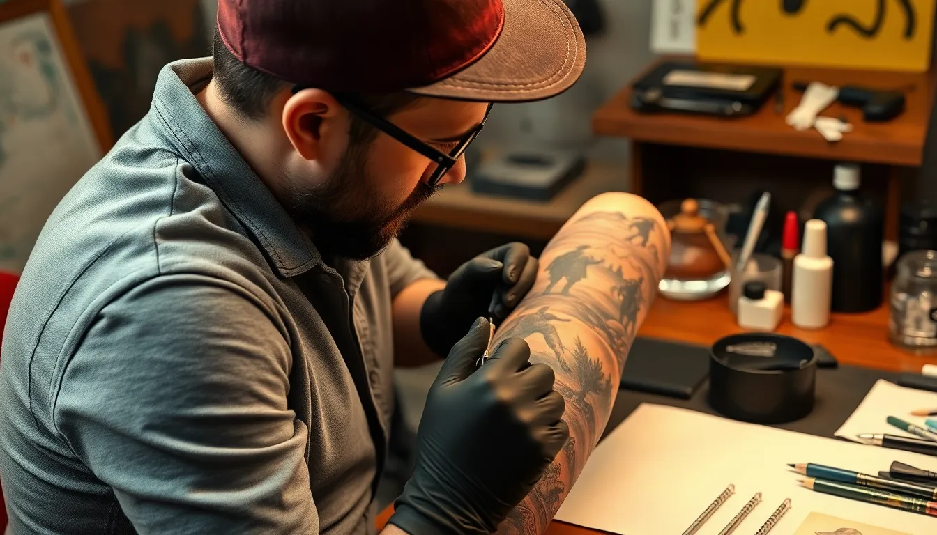 50+ Epic Western Sleeve Tattoo Ideas for Men (Cowboys, Outlaws & More) 18 50+ Epic Western Sleeve Tattoo Ideas for Men (Cowboys, Outlaws & More) 17