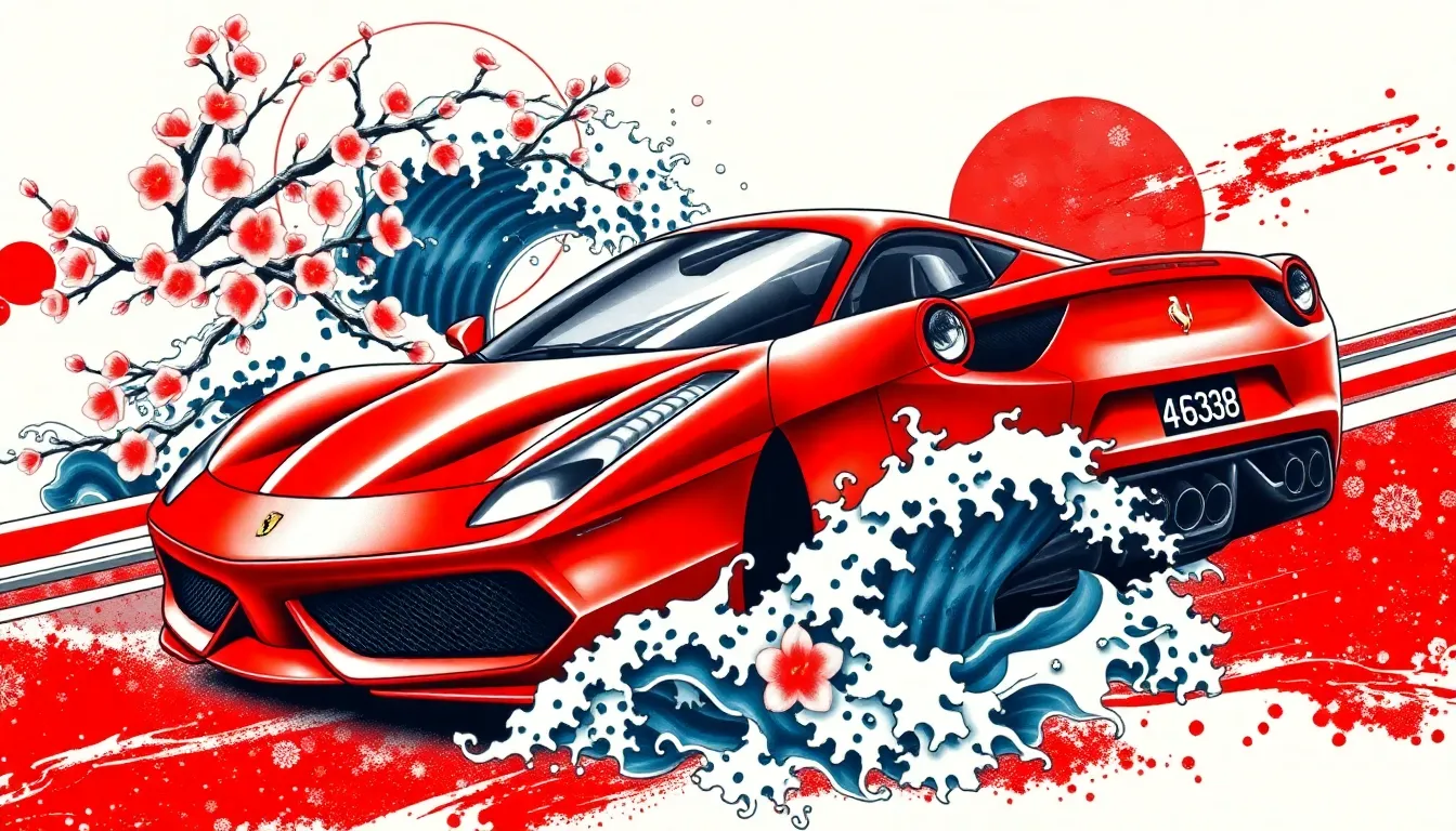 50+ Epic Car Tattoo Ideas for Men: From Muscle Cars to Racing Designs 2 50+ Epic Car Tattoo Ideas for Men: From Muscle Cars to Racing Designs 1