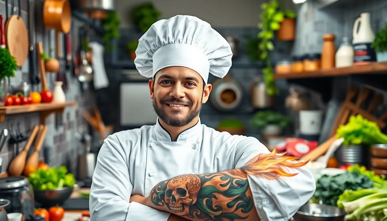 50+ Bold Chef Tattoo Ideas for Men: From Kitchen Tools to Culinary Art 2 50+ Bold Chef Tattoo Ideas for Men: From Kitchen Tools to Culinary Art 1