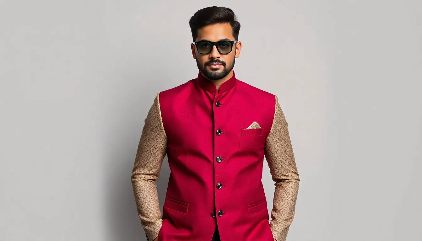 Latest Indo Western Outfits for Men: 2025 Trends & Styling Guide 2 Latest Indo Western Outfits for Men: 2025 Trends & Styling Guide 1