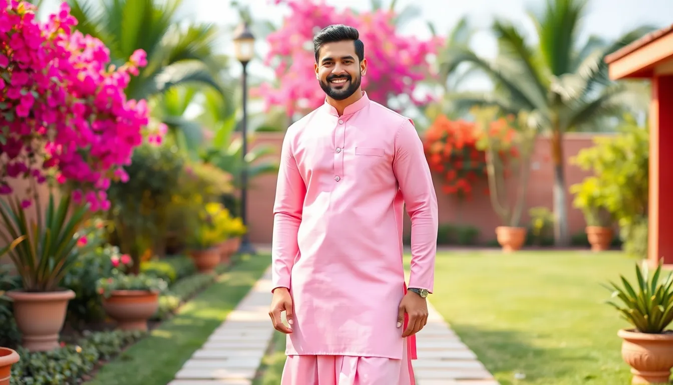 Light Pink Kurta for Men: 5 Stylish Ways to Rock This Trending Ethnic Look 2 Light Pink Kurta for Men: 5 Stylish Ways to Rock This Trending Ethnic Look 1