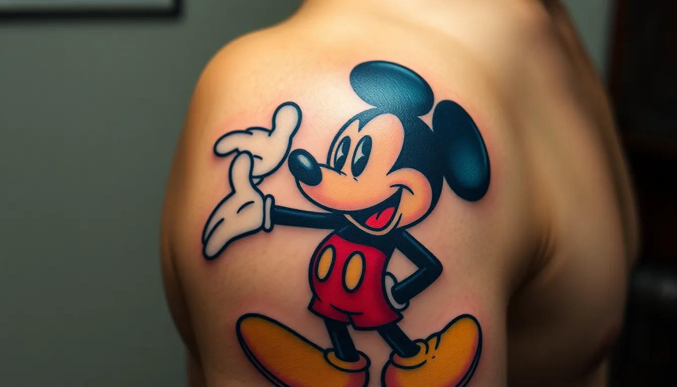 Mickey Mouse Tattoo Ideas for Men: 50+ Bold Designs That Redefine Masculine Ink 2 Mickey Mouse Tattoo Ideas for Men: 50+ Bold Designs That Redefine Masculine Ink 1