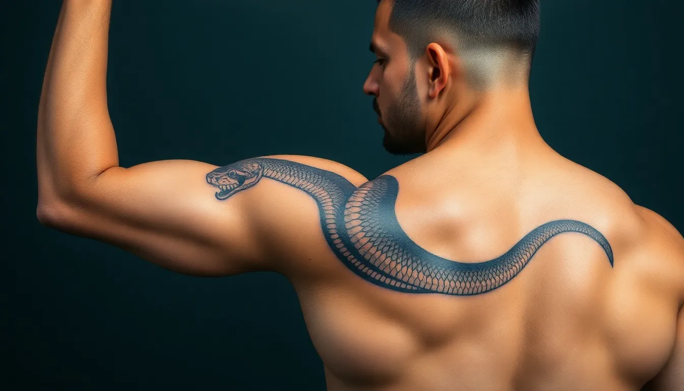 50 Best Snake Shoulder Tattoo Ideas for Men: Bold Designs & Meanings 1