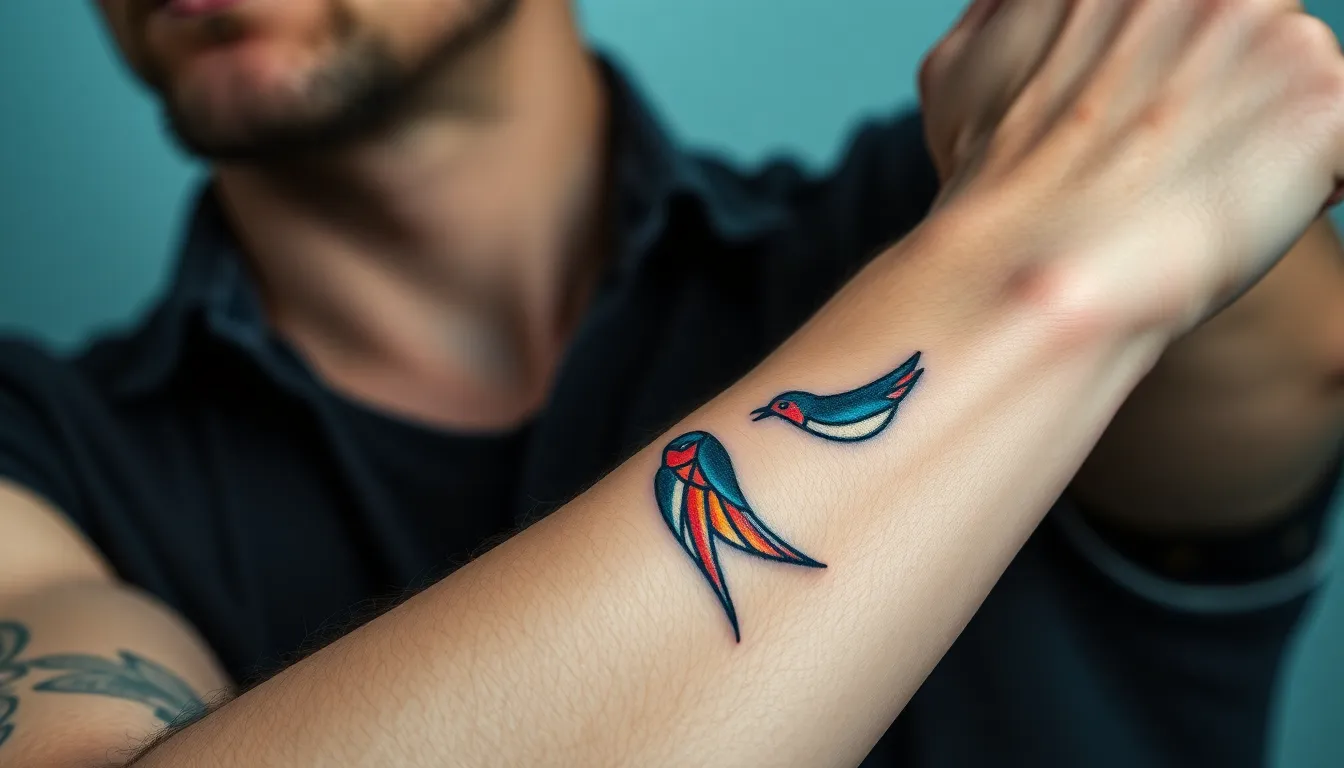 50+ Swallow Tattoo Designs for Men: Meanings, Styles & Placement Ideas 2 50+ Swallow Tattoo Designs for Men: Meanings, Styles & Placement Ideas 1