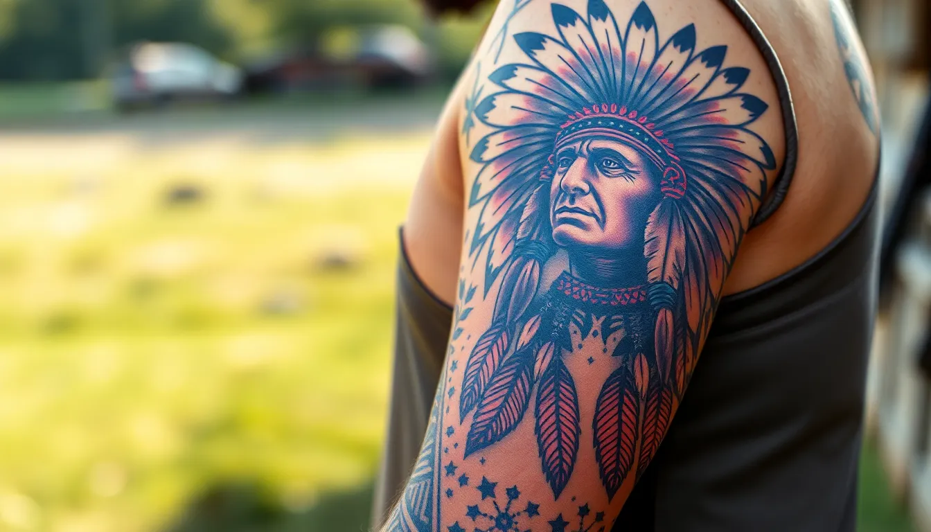 50+ Epic Western Sleeve Tattoo Ideas for Men (Cowboys, Outlaws & More) 2 50+ Epic Western Sleeve Tattoo Ideas for Men (Cowboys, Outlaws & More) 1