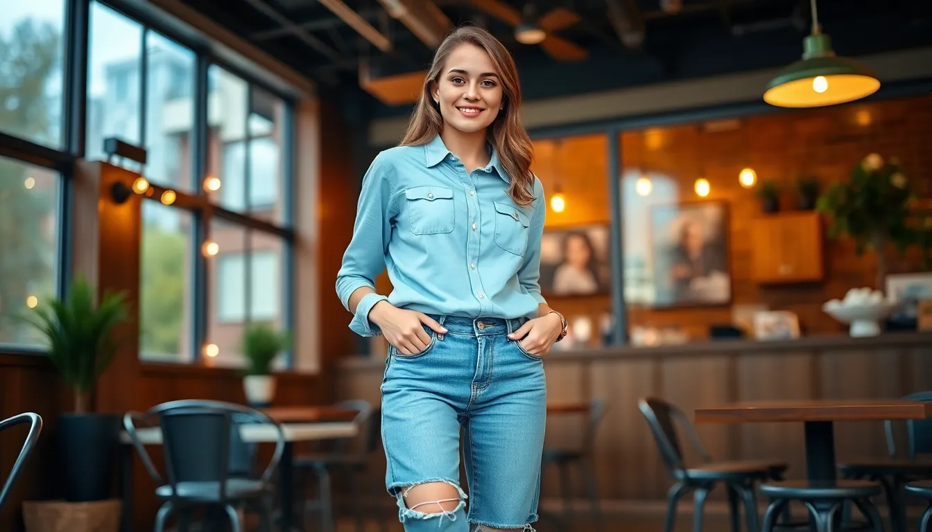 15 Stylish Shirt and Jeans Outfit Ideas That Look Expensive (But Aren't!) 9