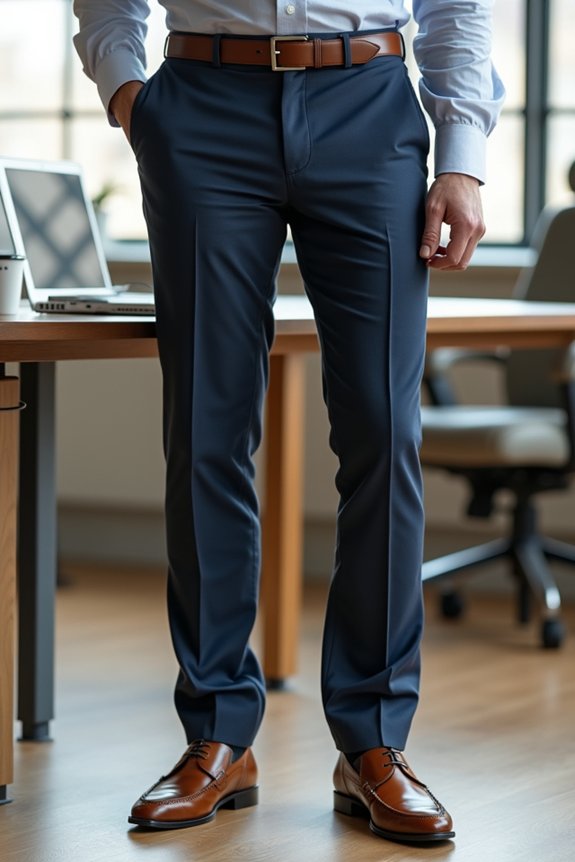 chinos dress shirt loafers polished