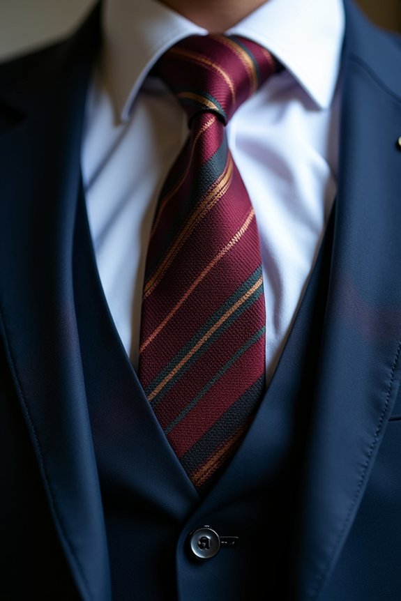 choosing tie color with contrast