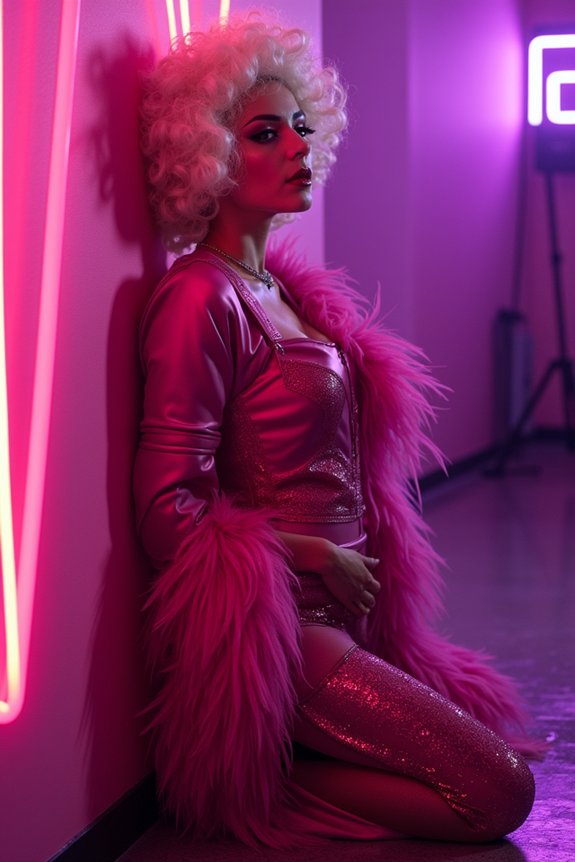 film magenta screen focused authenticity