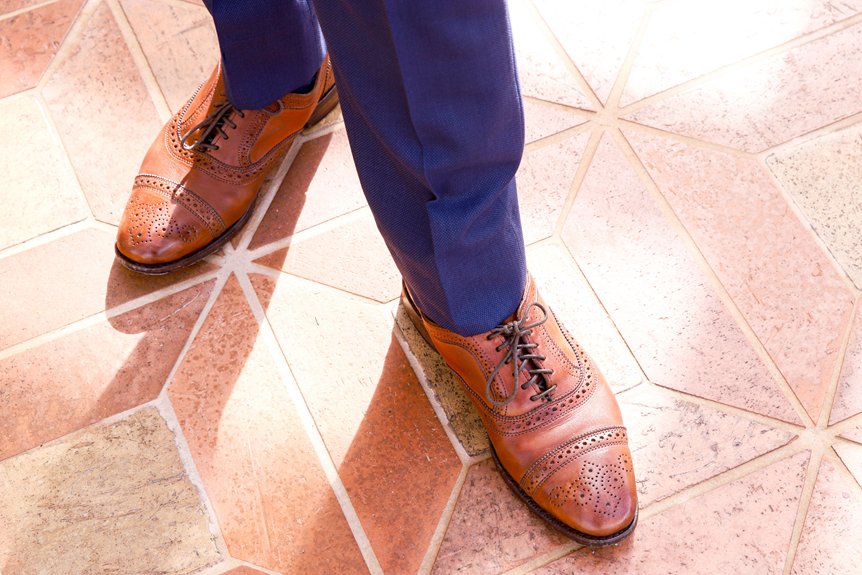 five trouser colors pairing brown shoes