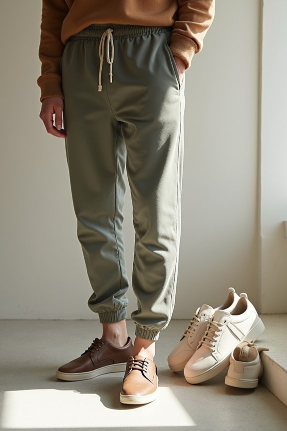 10 Ways to Elevate Joggers for Any Occasion 4 footwear transforms jogger outfits