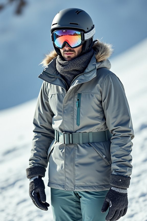 helmet goggles gloves socks essentials