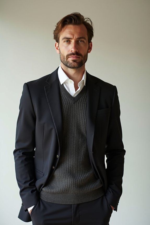 5 Essential Ways to Style a Men's Sweater Vest 3 layered structure or solo minimalism d7bxy