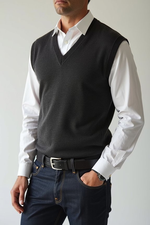 5 Essential Ways to Style a Men's Sweater Vest 2 layered vest styling rules