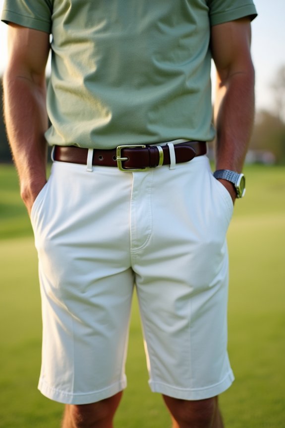 match belt to shoes or shorts