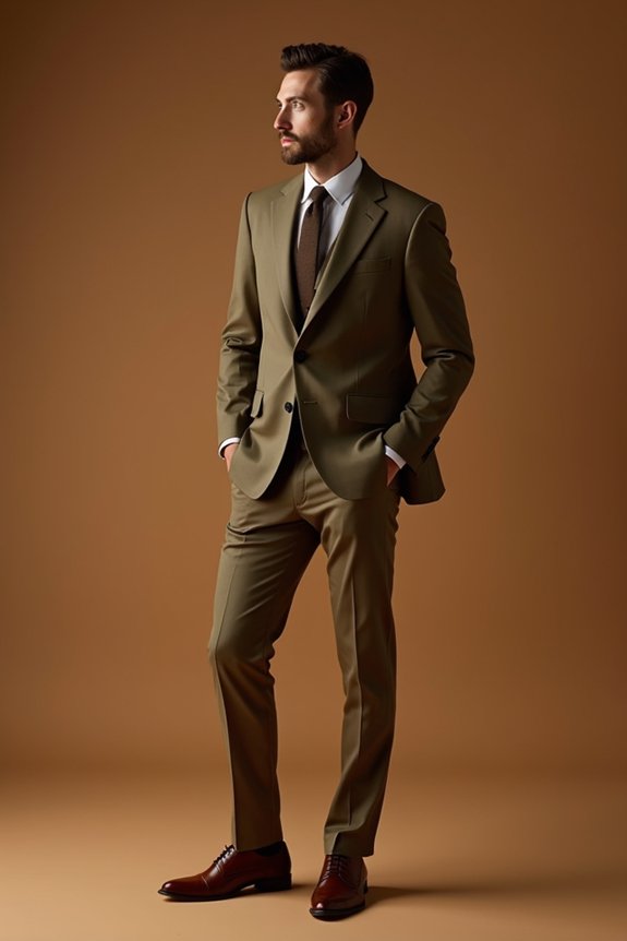 monochromatic brown earth tones