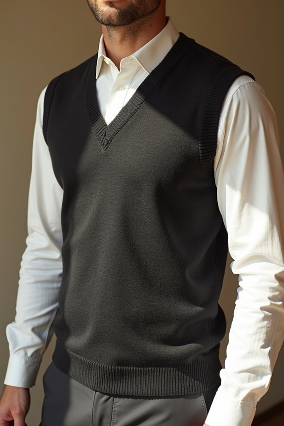 5 Essential Ways to Style a Men's Sweater Vest 4 neutral toned sweater vest outfits