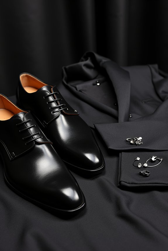 polished shoes subtle accessories
