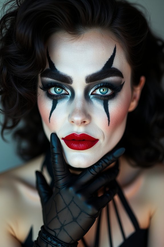screen accurate rocky horror makeup guidance
