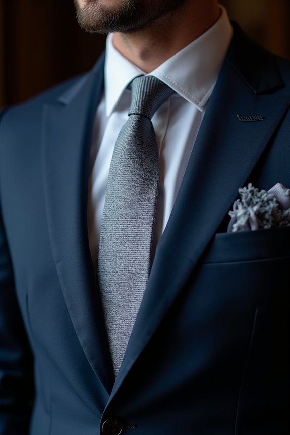 silver and gray ties understated elegance