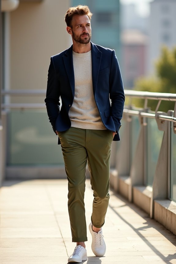 smart casual chinos unstructured blazer