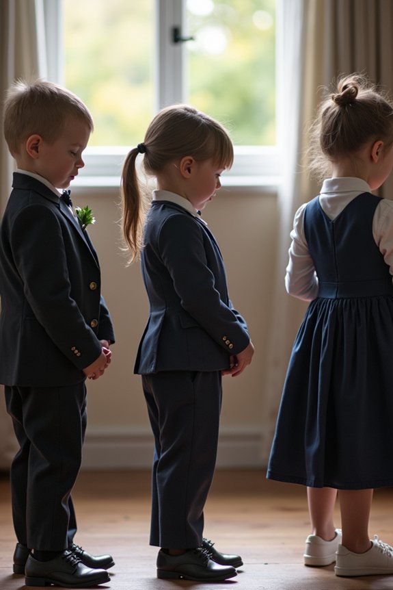 smart dark children s funeral dress