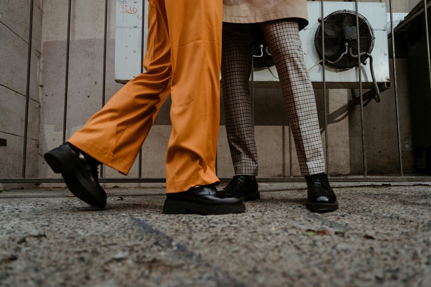 three best trouser colors with black shirt